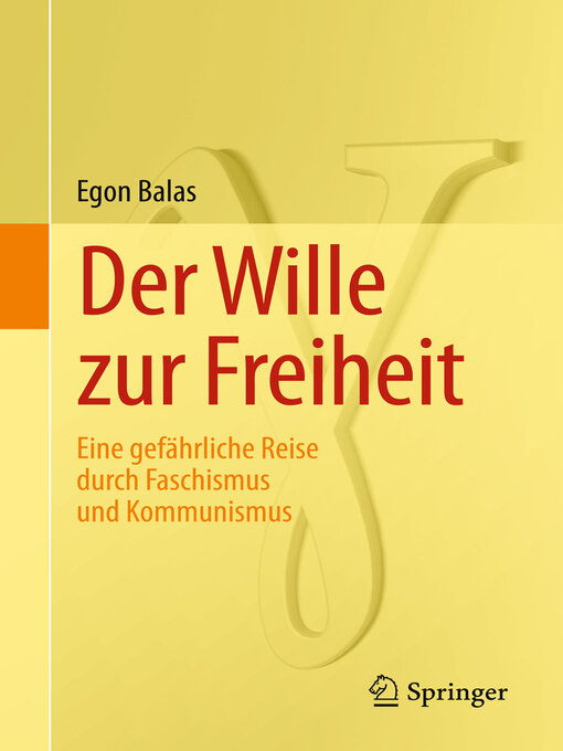 Title details for Der Wille zur Freiheit by Egon Balas - Available